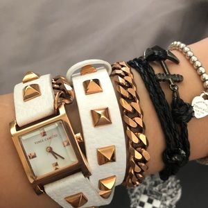 Vince Camuto wrap white/rose gold watch NWT